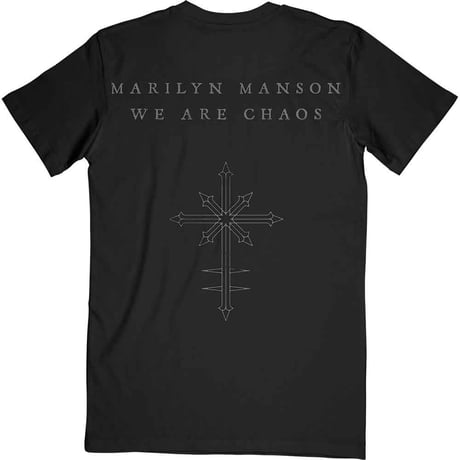 Marilyn Manson マリリンマンソン Tシャツ バンドTシャツ ブラック We Are Chaos S/S TEE BLACK