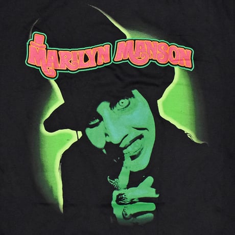 Marilyn Manson マリリンマンソン Tシャツ バンドTシャツ ブラック Smells Like Children S/S TEE