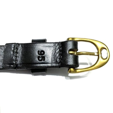 ALBION LEATHER アルビオンレザー レザー ベルト メンズ ニューマーケット ブラック stirrup 3/4