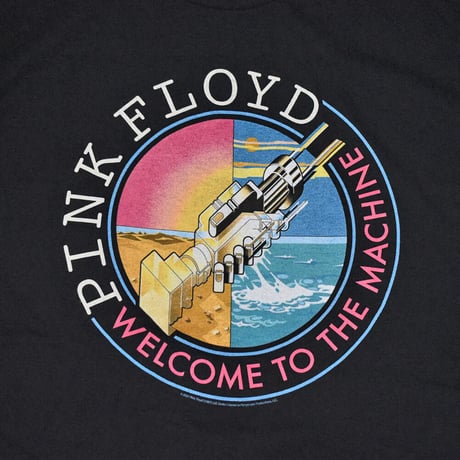 PINK FLOYD ピンクフロイド Tシャツ バンドTシャツ ブラック WELCOME TO THE MACINE S/S TEE