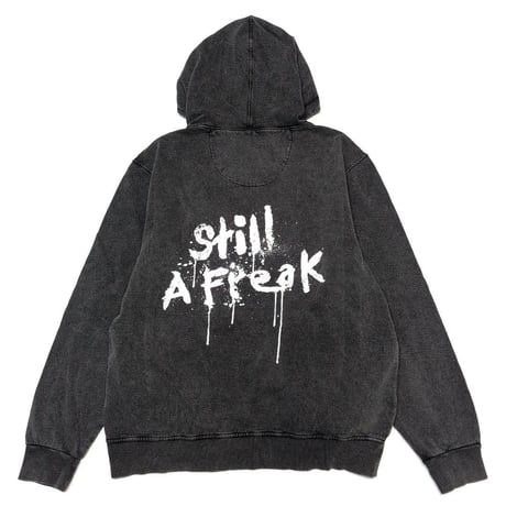 KORN コーン スウェットパーカー フーディー バンドスウェット チャコールグレー Still A Freak HOODIE STONE WASH