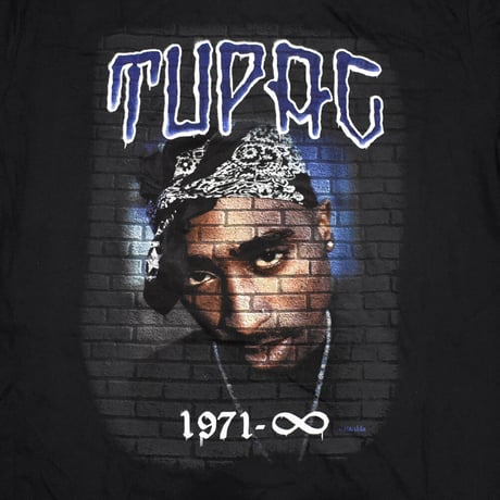 2PAC TUPAC トゥパック Tシャツ ラップTシャツ ブラック  Mural 1971 S/S TEE