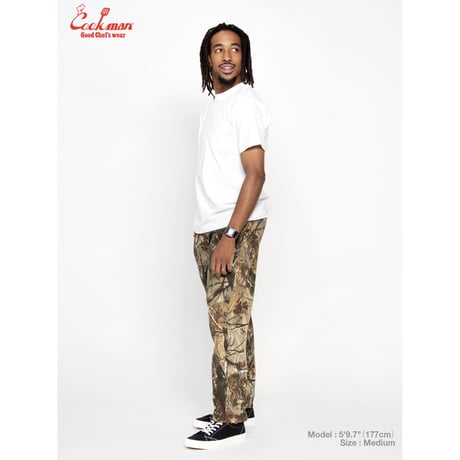 COOKMAN クックマン シェフパンツ セミワイド ダークグリーン Chef Pants Semiwide Timber Camo 231-61809
