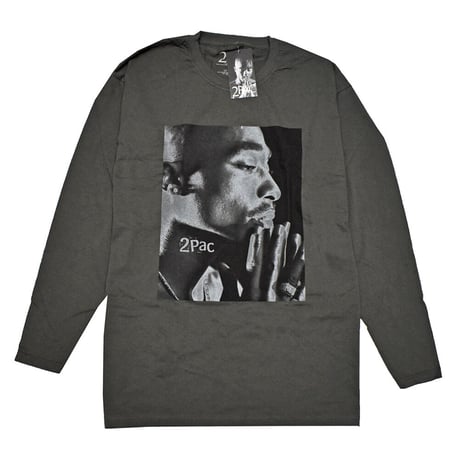2PAC TUPAC トゥパック ロンTEE ラップTシャツ チャコールグレー CHANGES SIDE L/S TEE