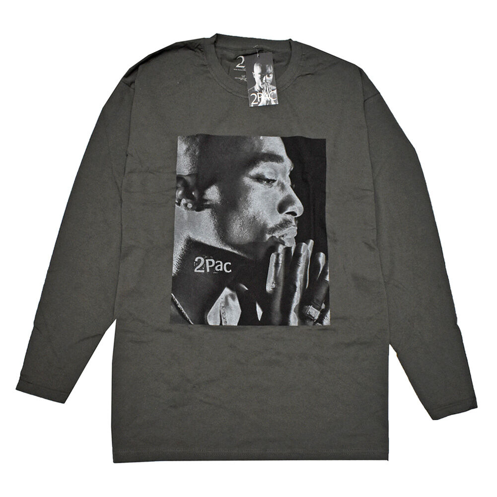 2PAC TUPAC トゥパック ロンTEE ラップTシャツ チャコールグレー ...