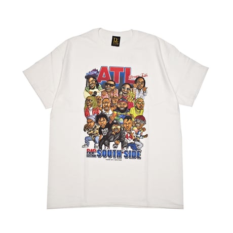 RAP ATTACK ラップアタック Tシャツ ホワイト ATL S/S TEE rasp21-st006