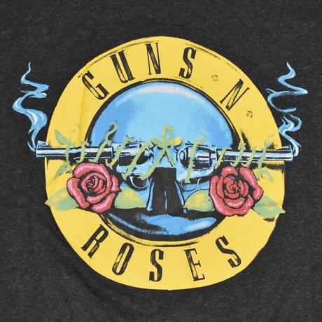 GUNS N' ROSES  GN'R ガンズアンドローゼズ ロンTEE チャコールグレー HOLLYWOOD TOUR L/S TEE