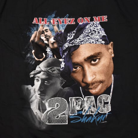 2PAC TUPAC トゥパック Tシャツ ラップTシャツ ブラック  All Eyez Homage S/S TEE