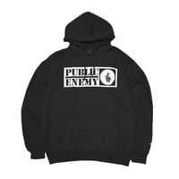 PUBLIC ENEMY パブリックエネミー スウェット パーカー フーディー ラップスウェット ブラック PUBLIC ENEMY HOODIE 1003