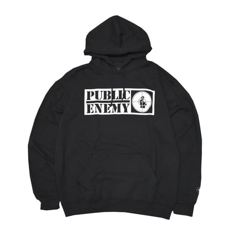 PUBLIC ENEMY パブリックエネミー スウェット パーカー フーディー ラップスウェット ブラック PUBLIC ENEMY HOODIE 1003