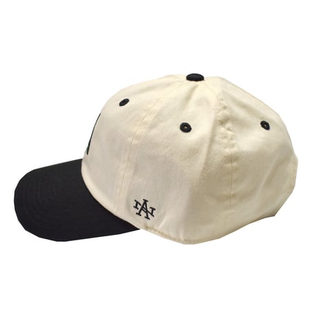 AMERICAN NEEDLE NY アメリカンニードル 6パネルキャップ アイボリー/ブラック MICRO ICON LOS ANGELESLOS ANGELES SMU696A-LOSA