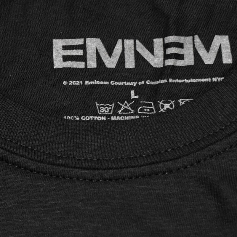 EMINEM エミネム Tシャツ ラップTシャツ ブラック LETTERS S/S EMINEM エミネム Tシャツ ラップTシャツ ブラック LETTERS S/S