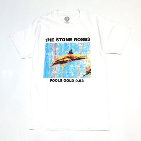THE STONE ROSES ザ・ストーンローゼズ Tシャツ バンドTシャツ ホワイト Fools Gold S/S TEE