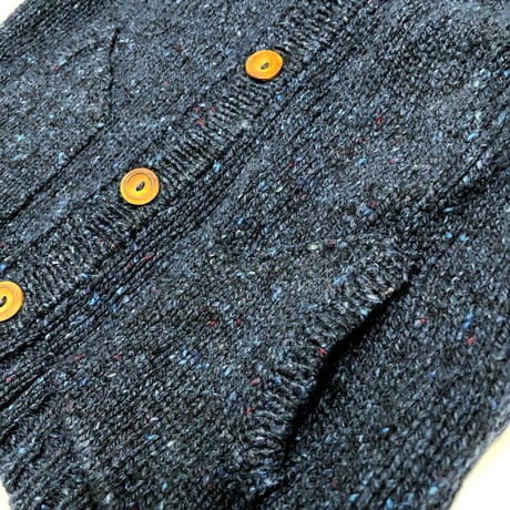 BRUNS WICK ブランズウィック ニットカーディガン パーカー セーター ネイビー hooded cardigan