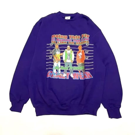 CRAZY WEAR クレイジーウェア トレーナー メンズ スウェット パープル