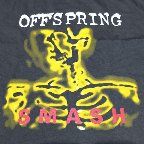 THE OFFSPRING ザ・オフスプリング Tシャツ バンドTシャツ チャコールグレー SMASH 20 S/S TEE
