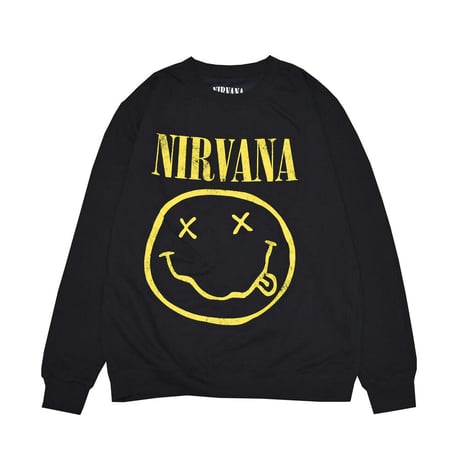 NIRVANA ニルヴァーナ スウェット ダークネイビー YELLOW SMILEY SWEATSHIRT