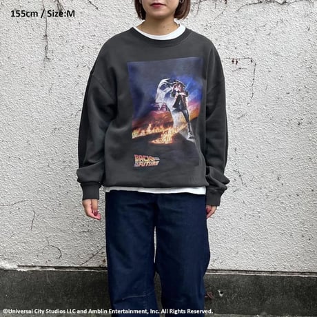 SCREEN STARS スクリーンスターズ BACK TO THE FUTURE クルーネックスウェット ブラック 2523-090SSBTPG/MV1D