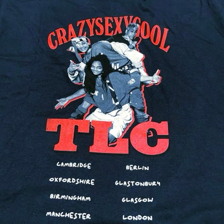 TLC ティーエルシー ロンTEE 長袖Tシャツ ラップTシャツ ブラック CrazySexyCool Photo European Tour 2022 L/S TEE