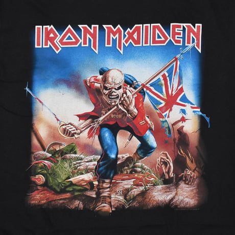 IRON MAIDEN アイアンメイデン Tシャツ バンドTシャツ ブラック TROOPER S/S TEE