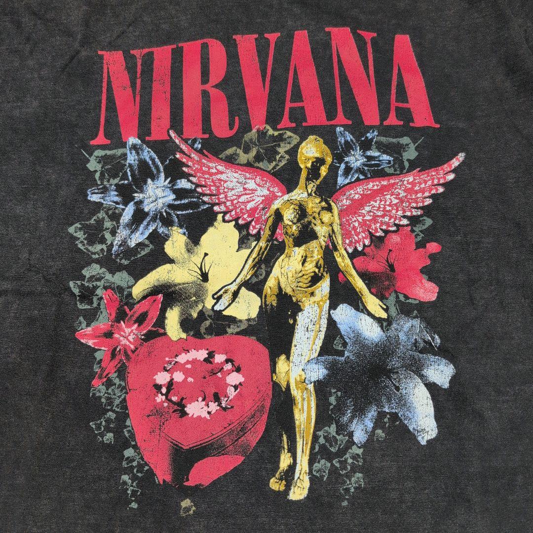 NIRVANA ニルヴァーナ Tシャツ バンドTシャツ ブラック In Utero Vinta