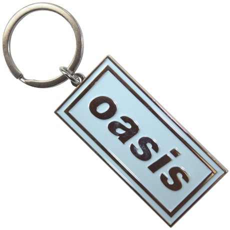 OASIS オアシス キーチェーン バンド小物 スカイブルー Logo Sky Blue KEYCHAIN