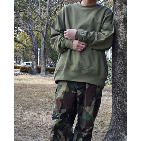 CHAMPION チャンピオン リバースウィーブ クルーネック スウェット フレッシュオリーブ REVERSE WEAVE CREW SWEATSHIRT