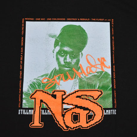NAS ナズ Tシャツ ブラック STILLMATIC 2001 TEE L-XL