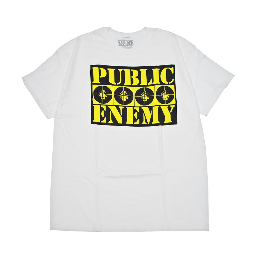 PUBLIC ENEMY パブリックエネミー Tシャツ ホワイト TARGET LOGO TE