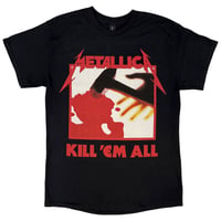 METALLICA メタリカ Tシャツ バンドTシャツ ブラック Kill 'Em All Tracks S/S TEE BLACK