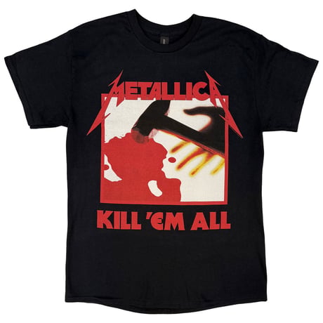 METALLICA メタリカ Tシャツ バンドTシャツ ブラック Kill 'Em All Tracks S/S TEE BLACK