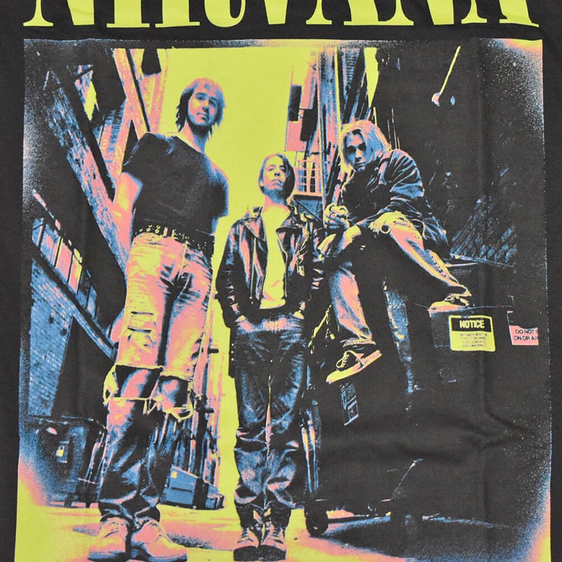 NIRVANA ニルヴァーナ Tシャツ バンドTシャツ ブラック KINGS OF NIRVANA ニルヴァーナ Tシャツ バンドTシャツ ブラック KINGS OF