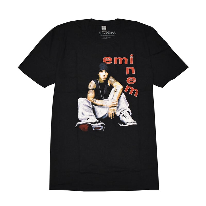 EMINEM エミネム Tシャツ ラップTシャツ ブラック LETTERS S/S TEE |...