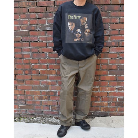 RAP ATTACK ラップアタック スウェット トレーナー ブラック "The Firm" Sweatshirt  RAWT22-CS002