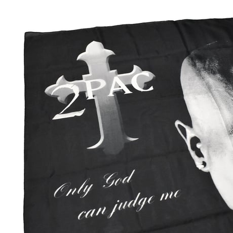 2PAC TUPAC トゥパック フラッグ ブラック ONLY GOD
