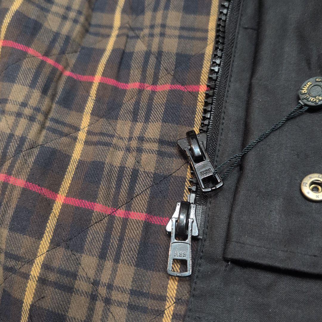 OXFORD BLUE オックスフォードブルー ファー付 オイルドジャケット