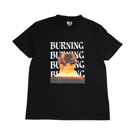 NOT COMMON SENSE NCS　ノットコモンセンス　Tシャツ　ブラック　BURNING TEE　19111002