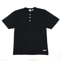 GOODWEAR グッドウェア USAコットン BIG ヘンリーネック Tシャツ ブラック BIG HENRY NECK TEE 2W7-15201