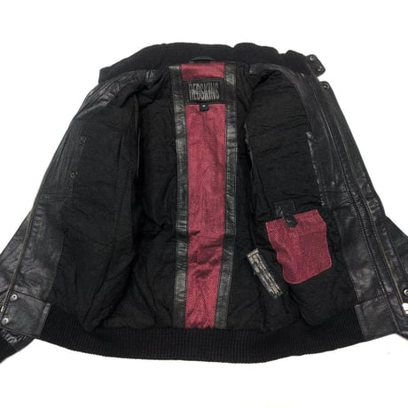 RED SKINS レッドスキン レザージャケット ブラック leeward