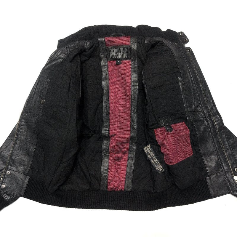 RED SKINS レッドスキン レザージャケット ブラック leeward RED SKINS レッドスキン レザージャケット ブラック leeward