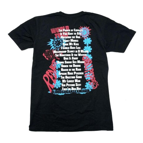 RED HOT CHILI PEPPERS レッドホットチリペッパーズ Tシャツ ブラック Blood Sugar Sex Magik Tracklist Premium Carbon