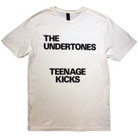 THE UNDERTONES アンダートーンズ Tシャツ ナチュラル Teenage Kicks Text S/S TEE NATURAL