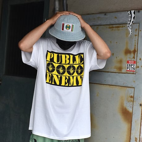 PUBLIC ENEMY パブリックエネミー Tシャツ ホワイト TARGET LOGO TEE 1001