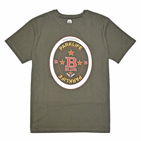 BLUR ブラー Tシャツ バンドTシャツ グリーン PARKLIFE BEERMAT S/S TEE