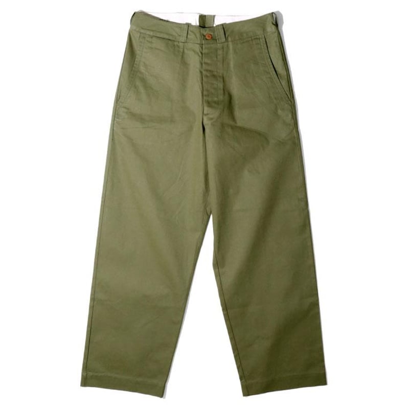 HOUSTON ヒューストン 50年代 アーミー チノパンツ オリーブドラブ