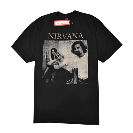 NIRVANA ニルヴァーナ Tシャツ バンドTシャツ ブラック SITTING PHOTO S/S TEE