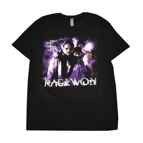 RAEKWON レイクウォン Tシャツ ブラック ONLY BUILT 4 CUBAN LINX TEE rk11 ウータンクラン WU-TANG CLAN