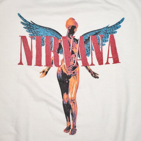 NIRVANA ニルヴァーナ スウェット バンドスウェット ホワイト ANGELIC SWEATSHIRT
