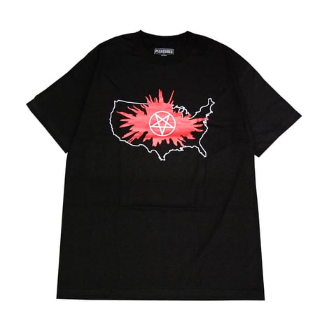 PLEASURES　プレジャーズ　Tシャツ　ブラック　PANIC　p19p101022