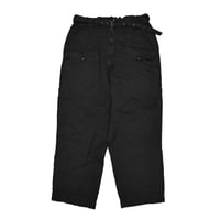 実物 未使用品デッドストック イタリア軍 ワークパンツ ブラック染め ITALIAN AIR FORCE WORK PANT